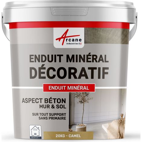 Enduit décoratif, mural et sol, rénovation, chambre, cuisine, salle de bain - 20 kg Camel - ARCANE INDUSTRIES