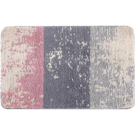 Grand tapis de bain en microfibre douce et antidérapante, absorbant et lavable en machine Séchage rapide, 40 x 60 cm (1/5)