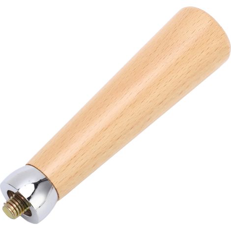 M10 Kaffeefilterhaltergriff, Kaffeefiltergriff aus Holz, flache Basis, Ersatzteil für Kaffeemaschine (1/5)