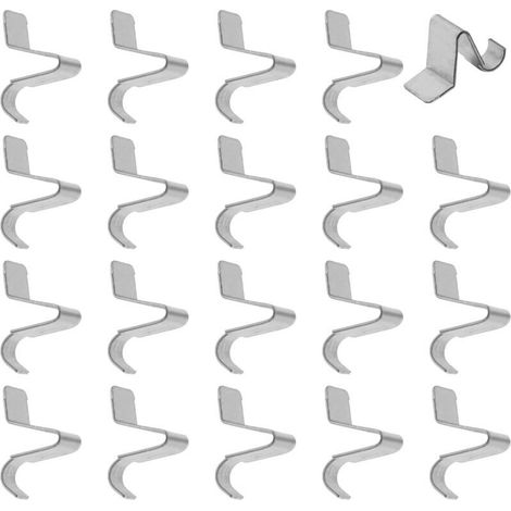 Packung mit 20 robusten Metallregalclips für herausnehmbare Regalböden, Halterungen und Regalträger, Regalträgerclips, Regalstifte für Regalzubehör (1/5)
