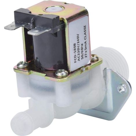 3/4in électrovanne électrique, électrovanne d'eau d'entrée 220V, connecteur en plastique à Guide 1 voie pour la maison utilisant 220V (1/5)