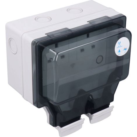 Prise intelligente Wi-Fi étanche IP66, compatible avec la commande vocale et la minuterie, type 86, prise extérieure intelligente UK 110-250V SNW 2S (1/5)