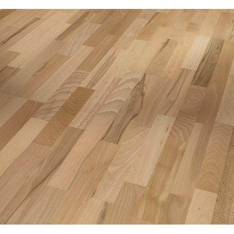 Parquet Contrecollé Vernis Hêtre 220x18.5 cm (1/2)