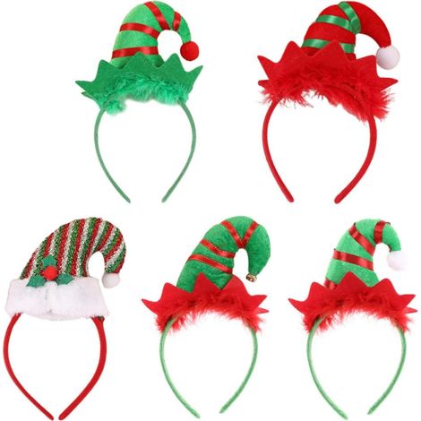 Pieces Christmas Headbands for Boys, Fabric Hair Accessory (1/5)