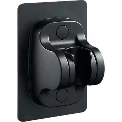 Support Pommeau de Douche, Support Douchette Mural Détachable Avec à Angle Réglable (45°), Support Pommeau de Douche Sans Percage, 2PCS Noir (1/5)