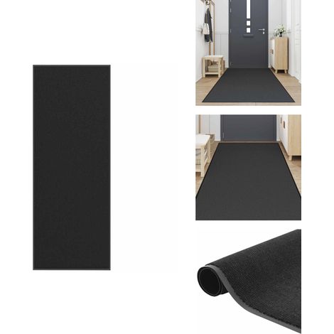 Paillasson noir 115x300 cm - Paillasson - Paillasson De Porte - Paillasson De Bienvenue - Paillasson De Porte Extérieur (1/5)