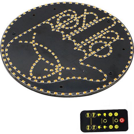 Lampe de voiture Road Mate Hand avec télécommande, 4 émojis et 4 gestes, panneau LED humoristique anti-rage au volant pour voiture (1/4)