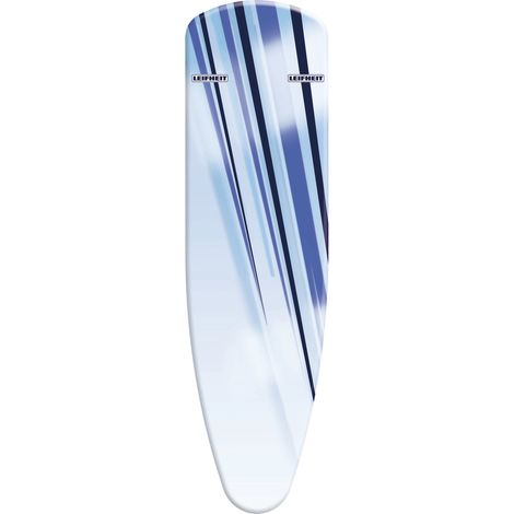 Leifheit Bügelbrettbezug Air Active M Blue, speziell für Leifheit Air Active Bügeltische, ideal für Dampfstationen, ideale Hitzeverteilung durch Perforation, Spannbezug mit Schnurzug und Spannclip (1/4)