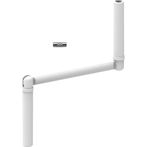 Slid'Up By Mantion – Poignée blanche pour manivelle de volet roulant Ø 12 mm – Acier laqué – Goupille d'assemblage Ø 5 mm fournie – Compatible tringles rondes (1/5)