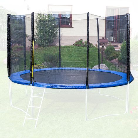 Trampolin Sicherheitsnetz Ersatznetz Schutznetz ohne Pfosten für Tampoline 2,50m für 8 Pfosten Netzhöhe 165cm (1/4)