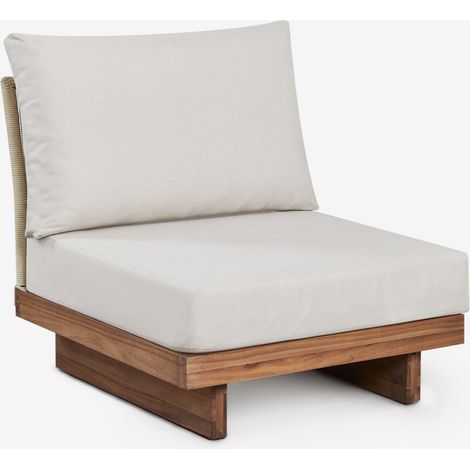 Fauteuil en bois d'acacia et corde tressée Dailin SKLUM (1/5)