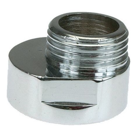 Raccord excentré laiton 5mm M15x21 F20x27 chromé – Résistant à la corrosion pour installations plomberie – D44503C