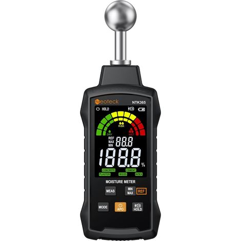 Humidimètre Mur Détecteur Humidité Mur Sans Aiguille – Scanner Béton Plâtre Bois Maçonnerie, Analyse Profondeur 5-40mm, 5 Modes, LCD 3 Couleurs, pour Rénovation Maison Chantier (1/5)