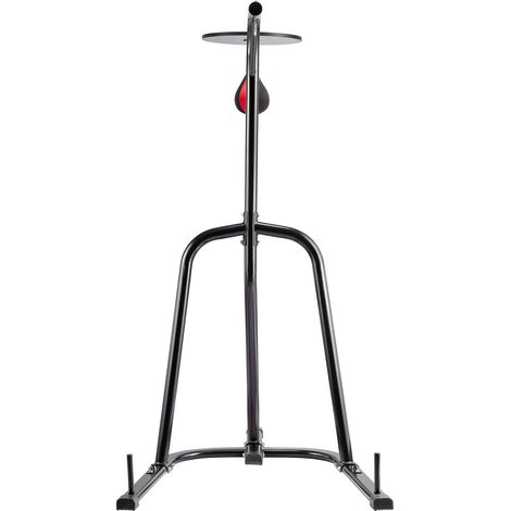 Support de Sac de Frappe 2 en 1 en Acier,Équipement de Fitness Réglable pour Boxe et Sac de Vitesse,Charge Max 140 lbs (1/5)