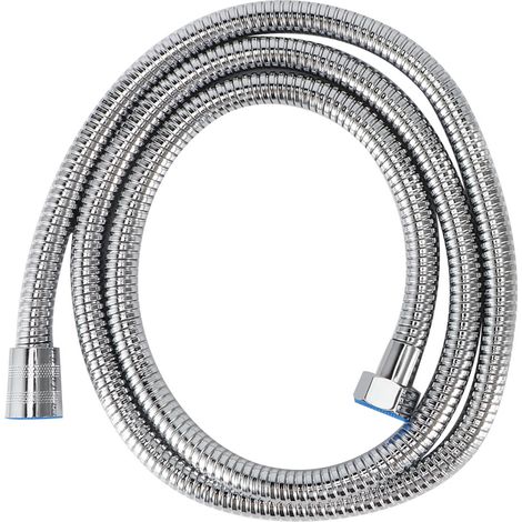 Cabezal de ducha de mano de alta presión G1/2 pulgada – Cabezal de ducha + manguera – Acero inoxidable 10 x 23 cm – Función de chorro/masaje/burbujeo – Para baños (1/5)