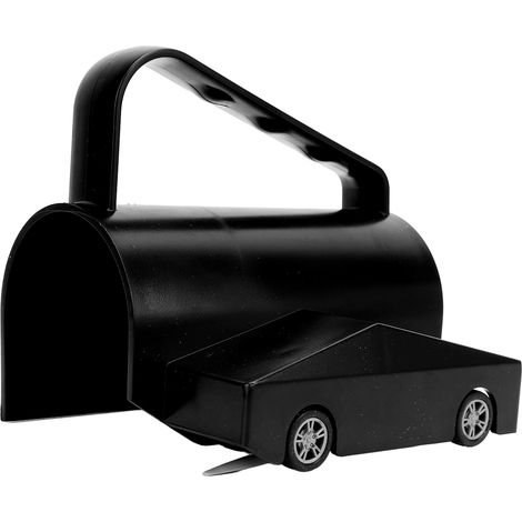 Coupe-papier cadeau portable avec poignée ergonomique, outil d'emballage festif et 3 lames de rechange (1/5)