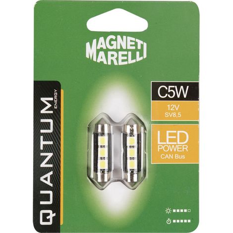 Magneti Marelli C5W coppia lampadine auto LED 3SMD 12V attacco SV8,5 (1/3)