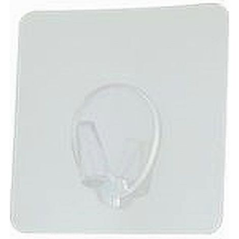 Cleafe - Set 3 Ganci Appendino Adesivi Parete Cucina Bagno Attaccapanni Trasparente 87760 - (1/2)