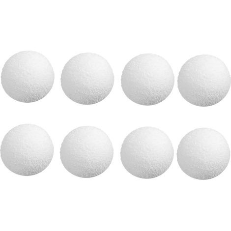 Lot de 8 boules absorbantes compatibles avec les spas, jacuzzis et piscines. Absorbe les dépôts, les huiles et les impuretés. Convient également aux spas flottants. (1/5)