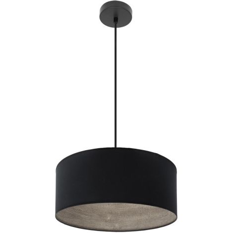 Colgante Tania 1xe27 Negro/negro-madera Gris Regx40x40 Cm (1/2)