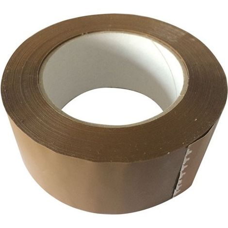 Adhésif emballage silencieux - 50 mm x 132 m - havane