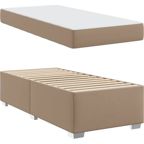 Lit simple,Lit adulte,Cadre de lit Cappuccino 90 x 200 cm Faux cuir CFW5417640 (1/4)