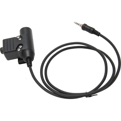 Adaptateur pour casque de talkie-walkie, connexion compacte et sécurisée par pression, compatible avec Yaesu Vertex VX-6R, VX-7R, VX-6E et VX-7E.-AquaForge (1/5)