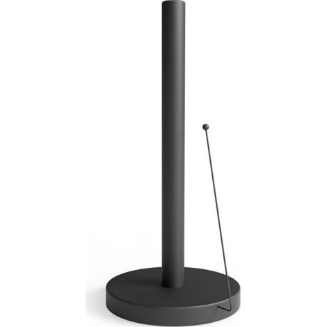 Porte Essuie-Tout sur Pied Noir,Support Rouleau Stable avec Bras Anti-Roulement,Dérouleur Papier Cuisine Moderne,Accessoire,noir (1/4)