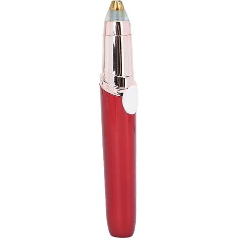 Tondeuse à sourcils USB indolore pour femmes, rasoir électrique pour l'épilation des sourcils et du visage (rouge) (1/5)
