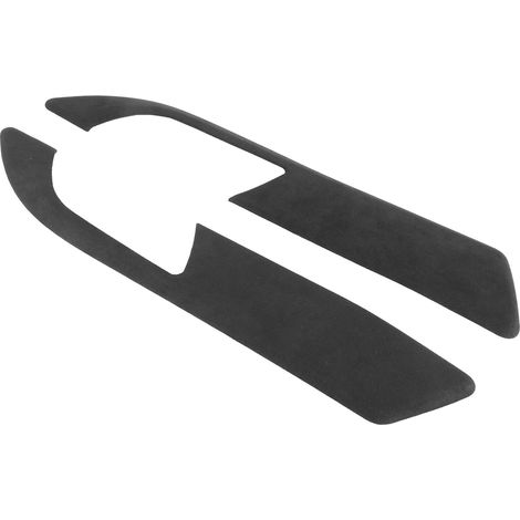 Lot de 2 panneaux de poignées de porte intérieures en suédine, cadre de 2 mm d'épaisseur, compatibles avec Z4 E89 2009-2016, gris (1/5)