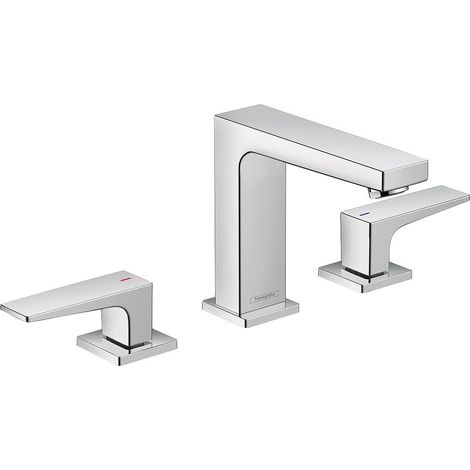 hansgrohe Metropol 3-Loch Waschtischarmatur 110, Hebelgriffe, (1/4)