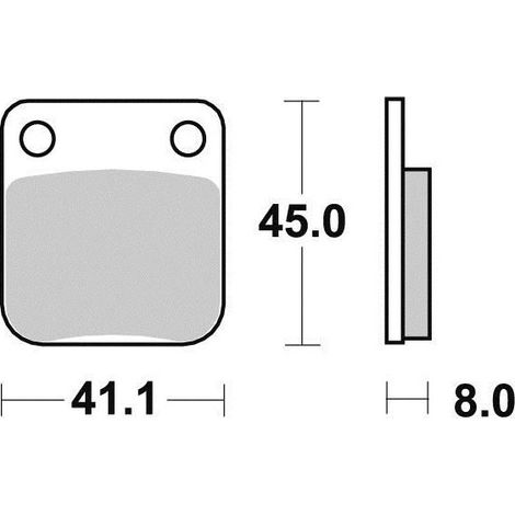 Plaquette de frein Métal Fritté Sinter Grip Off Road - R90 (1/2)