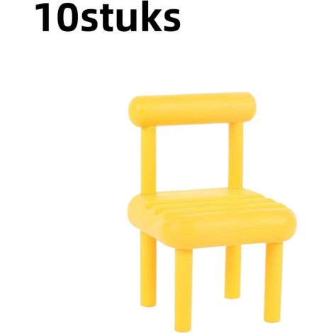 Lot de 10 supports pour téléphone : support de bureau, mini-support détachable, mini-support de chaise, décoration de table ou de chaise (jaune). (1/5)
