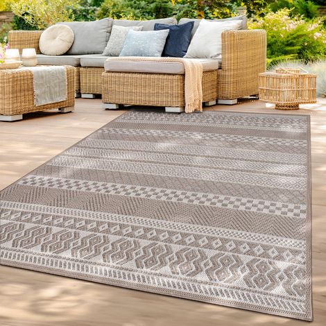 In-& Outdoor Teppich Wetterfest Balkon Küche Wohnzimmerteppich 80 cm x 150 cm Beige Läufer (1/5)