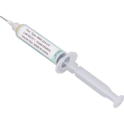 Lot de 2 tubes de flux de soudure en pâte à souder, étamage facile, type seringue RMA 223 UV pour circuits imprimés BGA (1/5)
