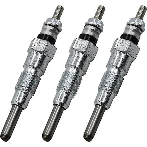 Lot de 3 bougies de préchauffage moteur 10 mm 15951-65510 1595165510 15951-65512 pour moteurs Kubota D650 et D750