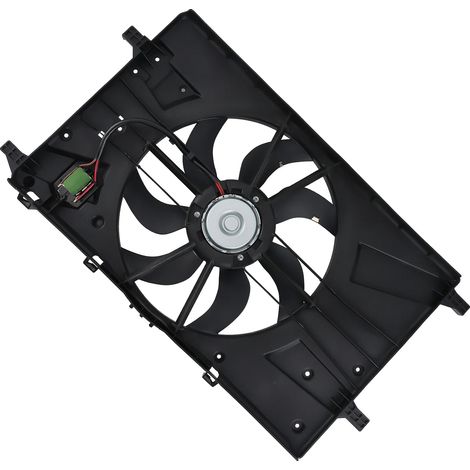 Conjunto de ventilador de refrigeración, compatible con Buick Verano 2012-2017 y Chevrolet Cruze 2011-2016, 240 vatios, 2100 RPM, 4500 g (1/5)