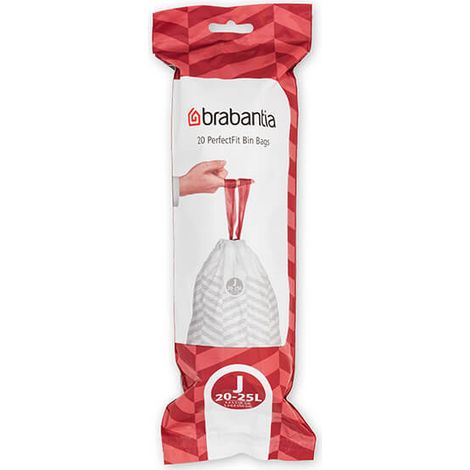 Brabantia Perfectfit Bags Size J 20-25 Litre 20 Bag Roll