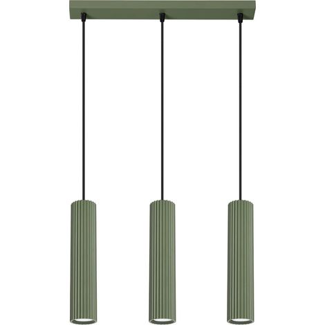 Lámpara colgante Moto verde, 3 luces (1/5)