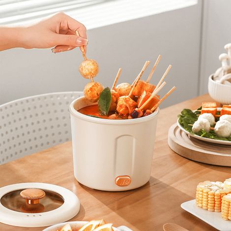 Mini cuiseur électrique pour étudiants, résidences étudiantes et voyages restauration rapide nouilles instantanées cuiseur à nouilles en tasse petit cuiseur électrique multifonctionnel chair de l (1/5)