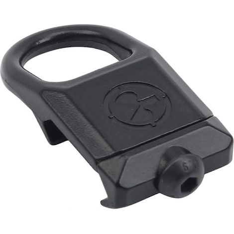 Adaptateur de fixation pour sangle à boucle à détachement rapide en acier, compatible avec les rails de 20 mm et les accessoires d'outils (noir) (1/4)