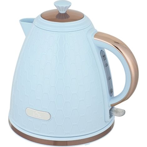 3kW Rapid Boil Honeycomb Kettle in Light Blue-Fast boiling,stylish design,perfect for modern kitchens.