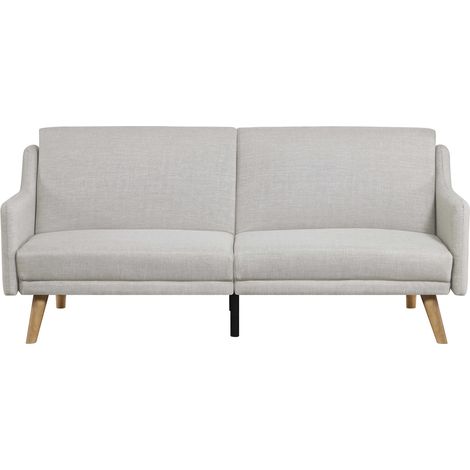 Divano convertibile scandinavo tessuto grigio chiaro ESTER