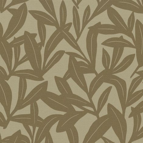 Vliestapete - La Terrasse - Olive Beige Bäume Blätter Erismann - 1052124 (1/5)