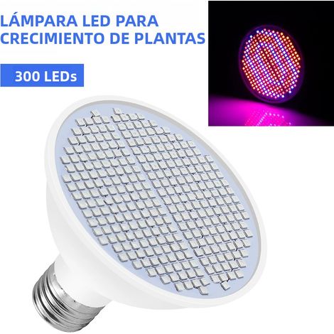 Phytolampe à LED spectre complet, E27, pour graines de fleurs, culture intérieure en serre ou boîte de culture, E27, 300 LED. (1/4)