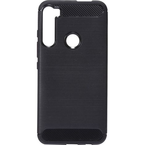 Coque arrière souple pour Motorola One Fusion Plus - Motif carbone - Noir - Étui de protection (1/4)