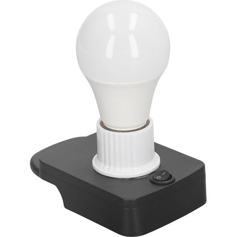 700LM 7W E27 Kabellose LED-Lampe mit Batterieadapter, 12-60V Tragbare Baustellenleuchte, Wiederaufladbare Nomad Lighting. (1/5)