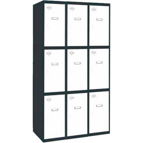 Taquilla 1800x900x500 SIMONLOCKER PROFESIONAL 3 PUERTA 3/9 300 (900)AN/BL marca SIMONRACK
