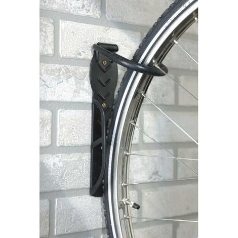 Bike storage, wall-mounted bike hook -- black (1/5)