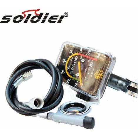 Ordenador mecánico para bicicletas, cuentakilómetros mecánico impermeable para bicicletas de montaña, accesorio de velocímetro para bicicletas (1/5)